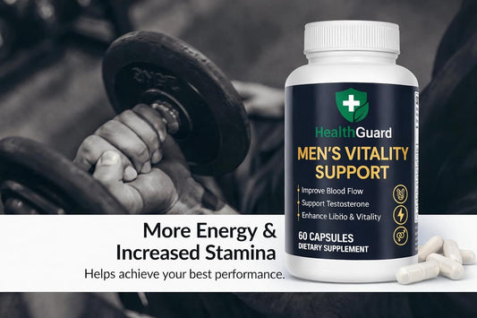 Healthguard Men’s Vitality Support – Horny Goat Weed, Maca, Fenugreek & L-Arginine