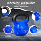 45 Pound Vinyl Coated Cast Iron Kettlebell