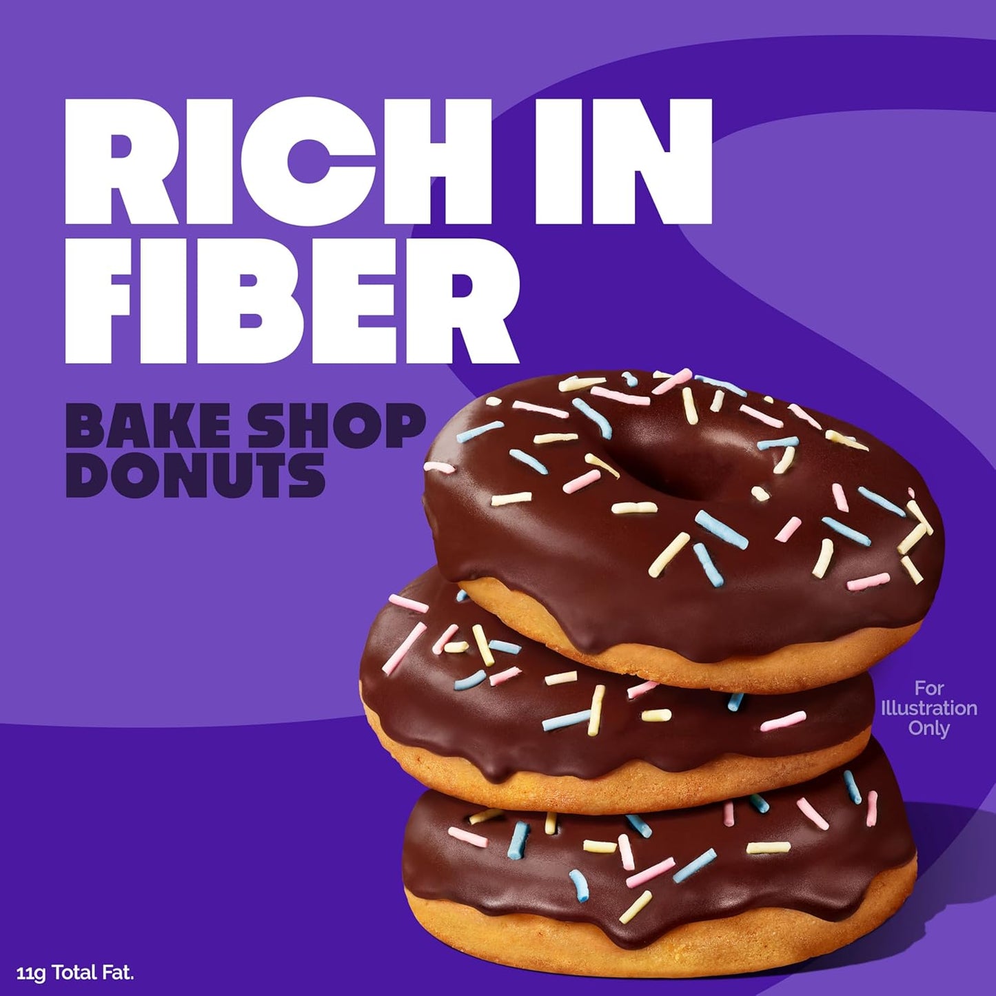 Chocolate Frosted Donuts, 14G Protein, Less than 1G Sugar, 9 Count