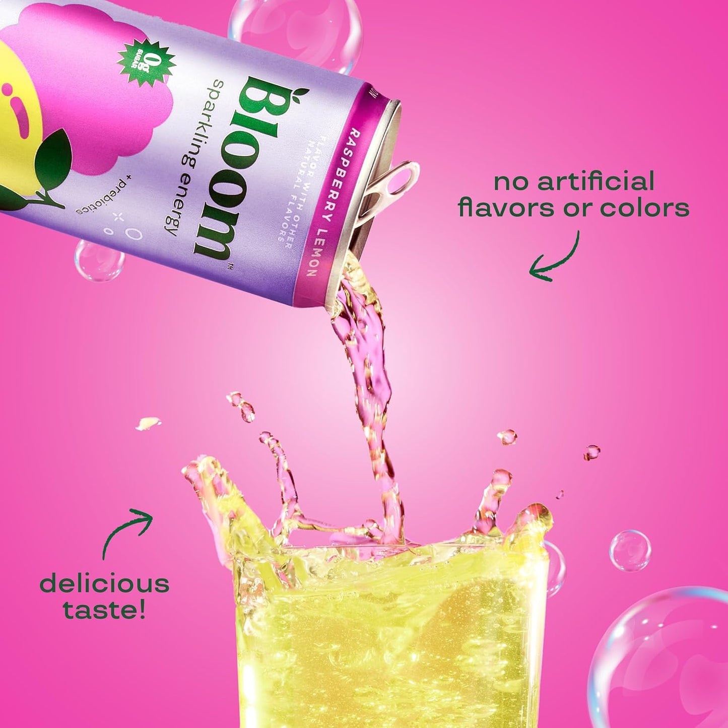 Bloom Nutrition Sparkling Energy Drink - Variety Pack - 12oz 12 Pack