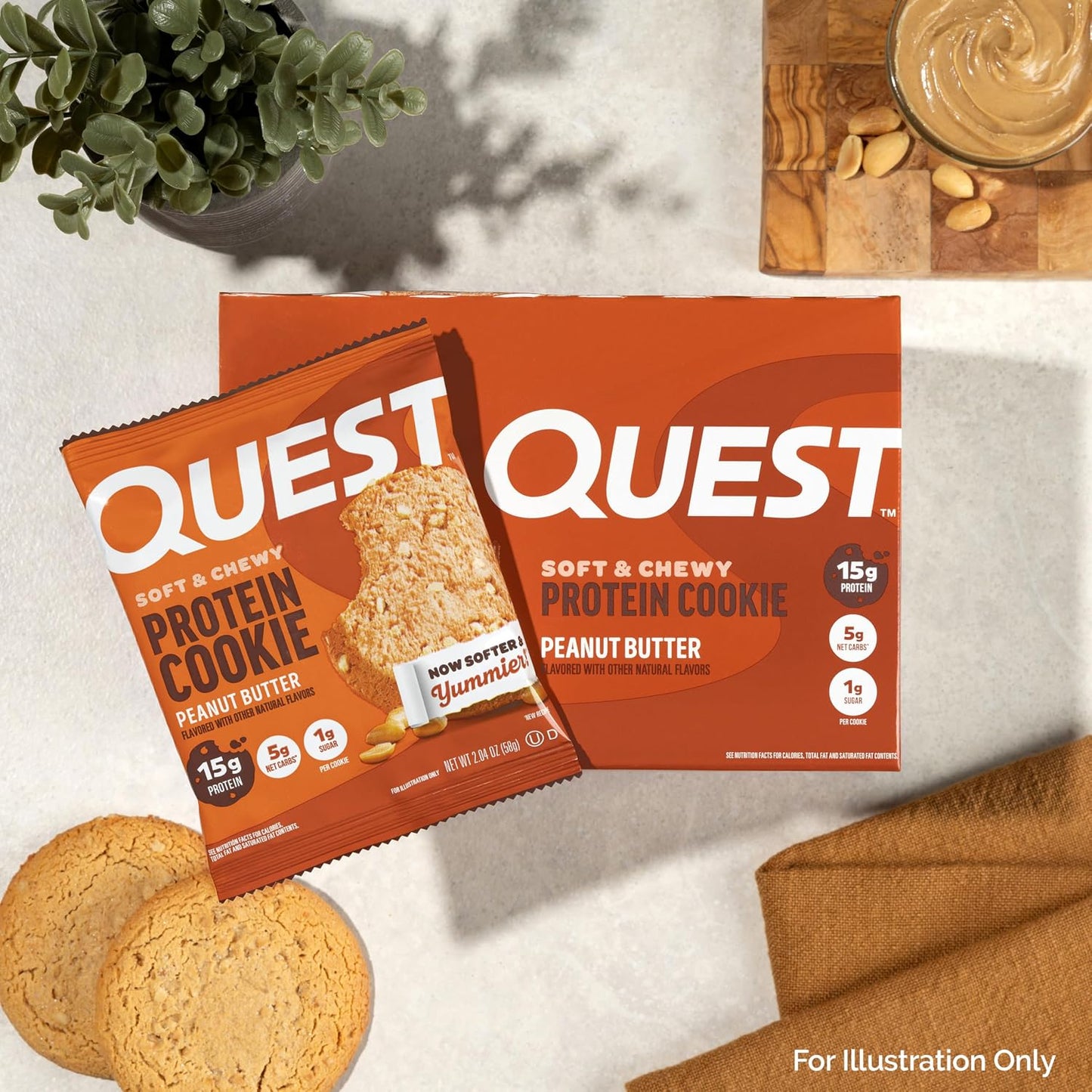 Quest Nutrition Peanut Butter Protein Cookie 12 Count