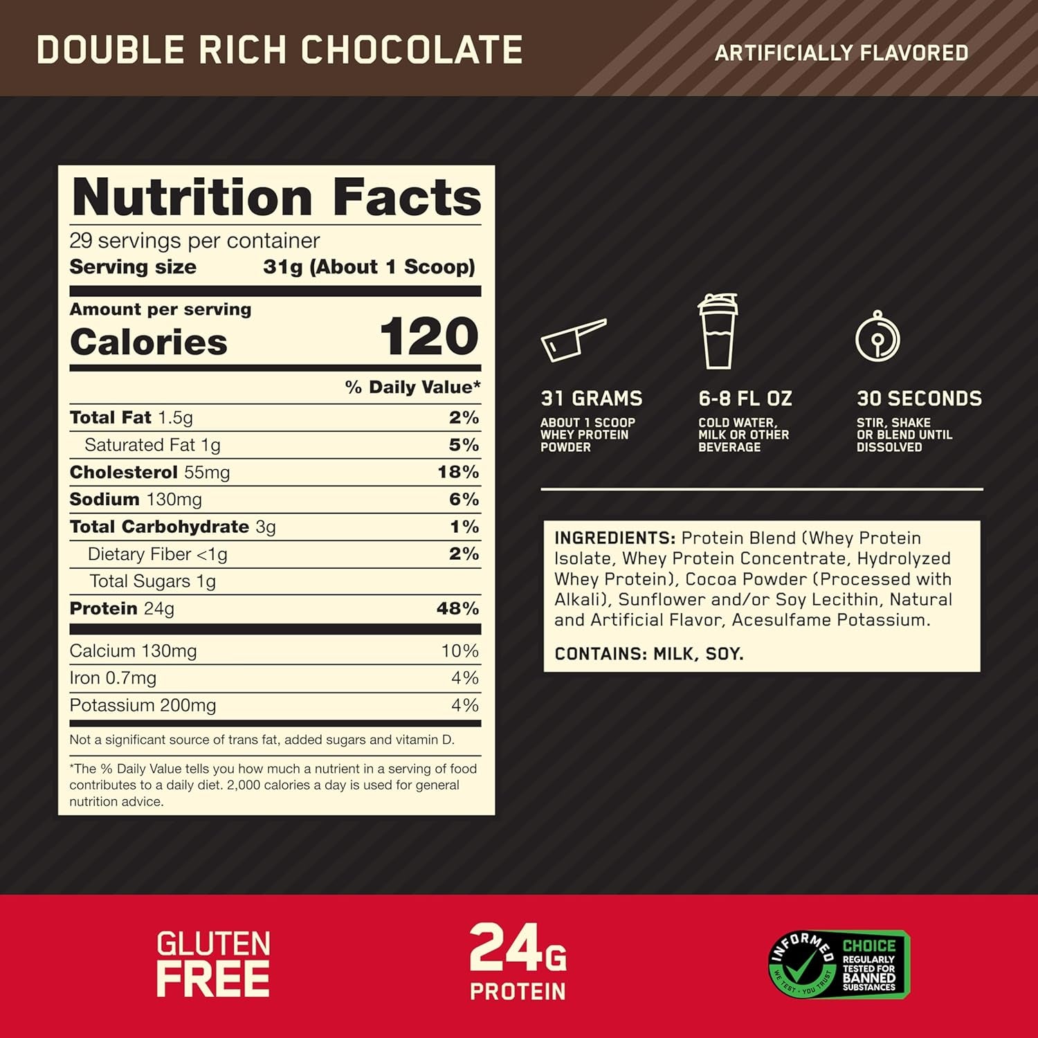 Optimum Nutrition Gold Standard 100% Whey Protein Powder