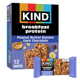 KIND Breakfast Protein Bars, Peanut Butter Banana Dark Chocolate, 8G Protein, 6 Count