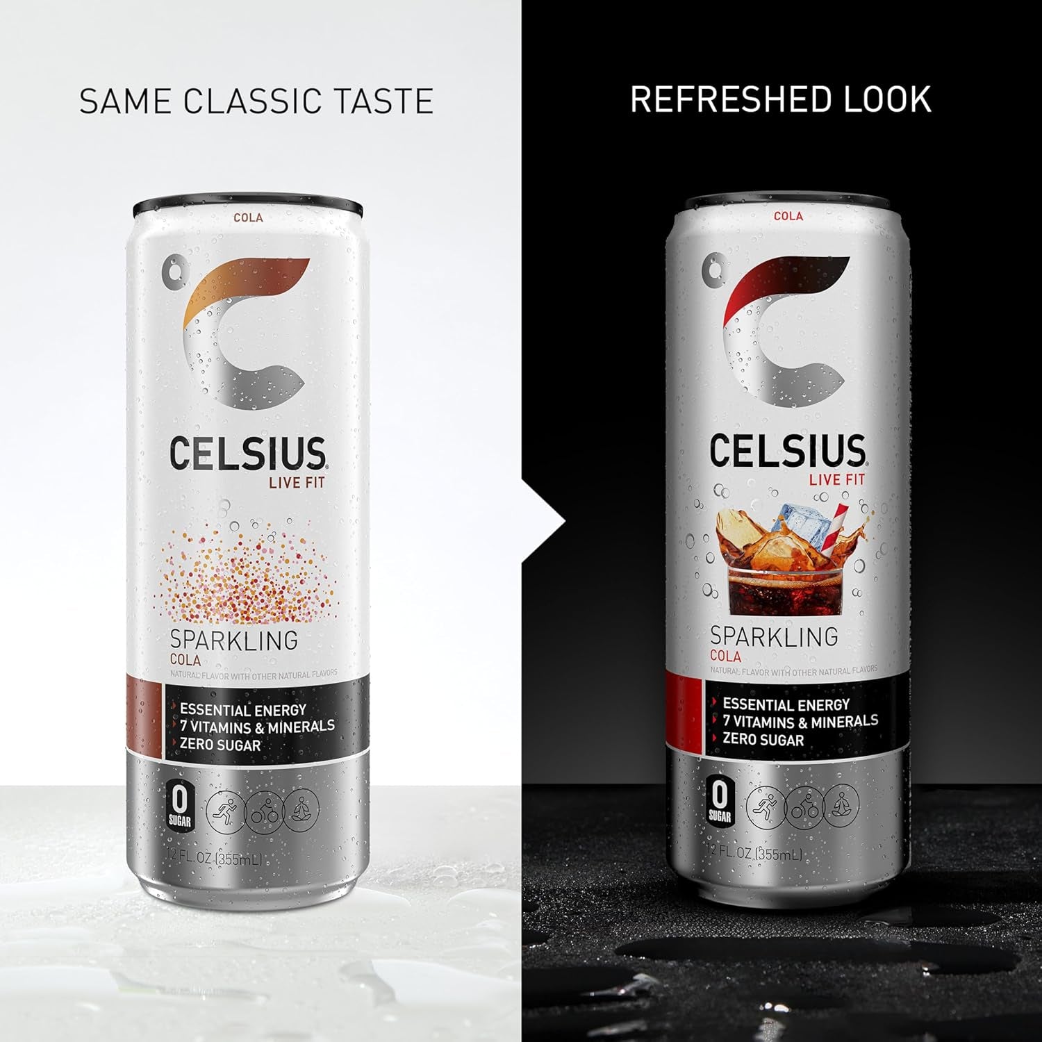 CELSIUS Sparkling Cola, Sugar Free Energy Drink, 12 Fl Oz (Pack of 12)