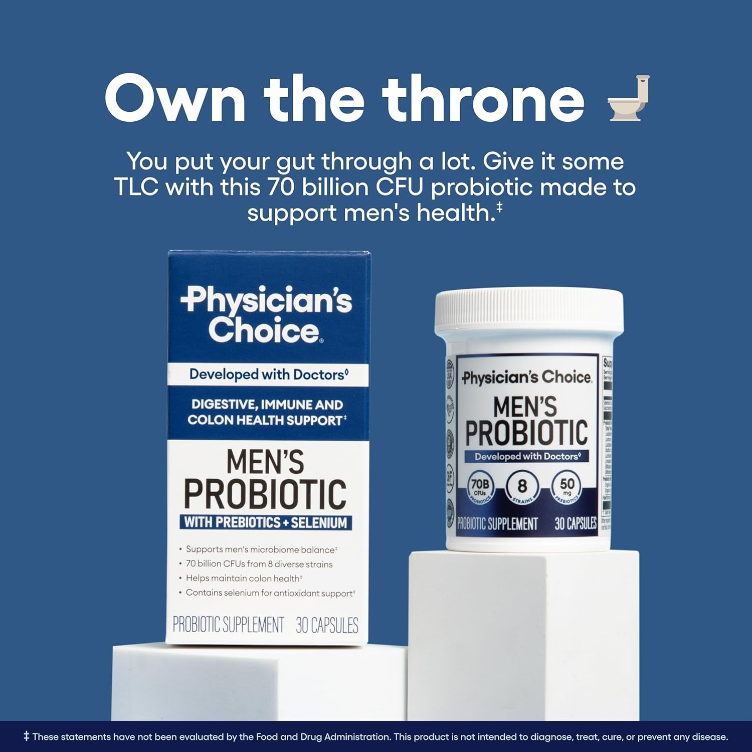Physician's Choice Probiotics for Men - 70 Billion CFU