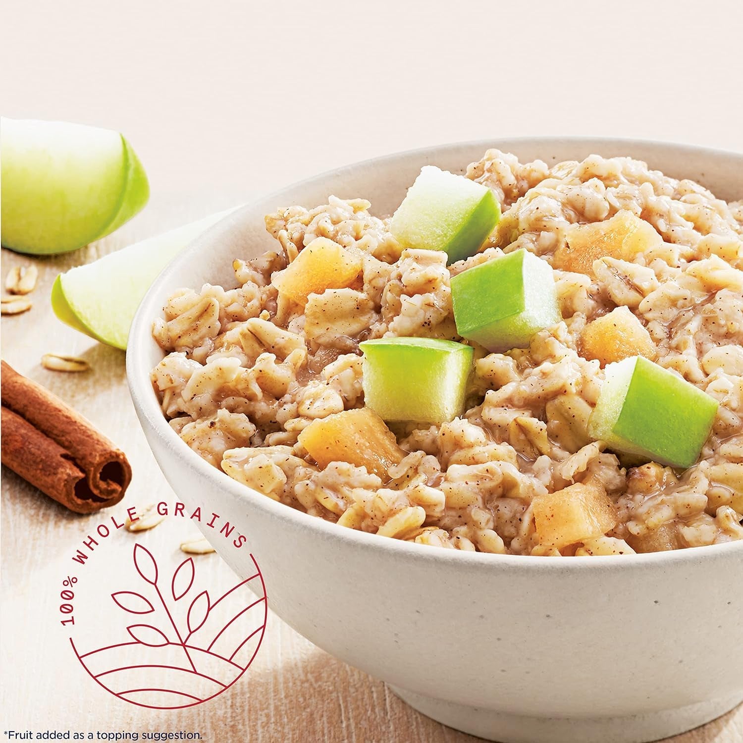 Quaker Protein Instant Oatmeal, Apple Cinnamon, 12G Protein per Serving (6 Pack)