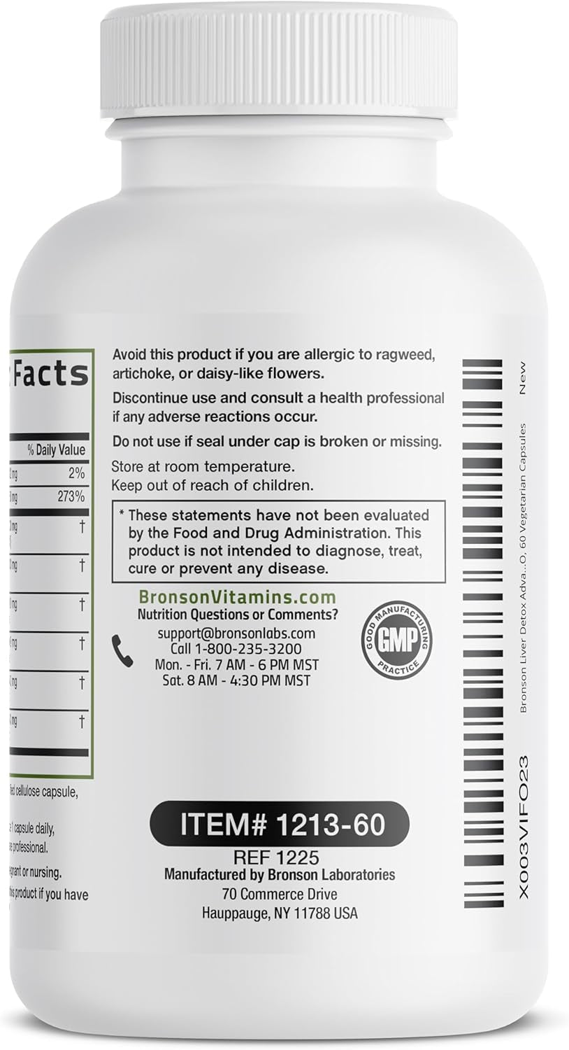 Bronson Liver Detox Advanced Detox & Cleansing Formula