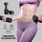 Adjustable Dumbbell Set of 2, 4 in 1 Free Weights Dumbbells Set for Women, Hand Weights for Women at Home, Each 2Lb 3Lb 4Lb 5Lb with TPU Soft Rubber Handle for Home Gym Exercise Training