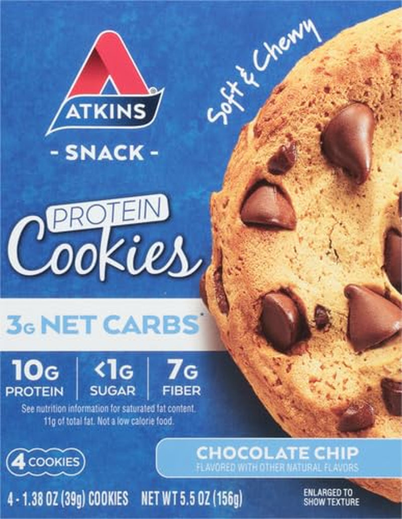 Atkins Chocolate Chip Protein Cookie, 4 Count