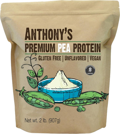 Anthony's Premium Pea Protein, 2 Lb Unflavored