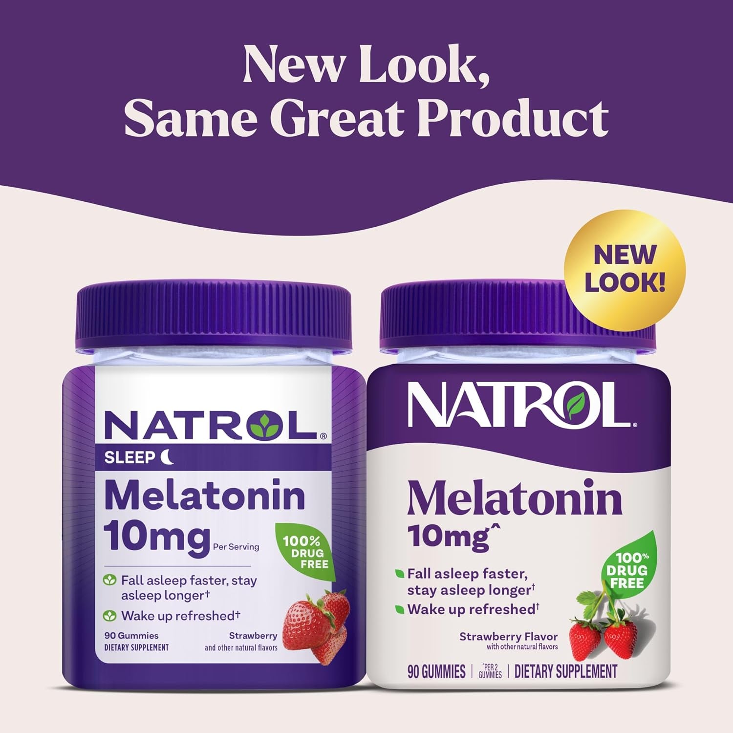 Natrol 10 mg Melatonin Gummies, Sleep Support for Adults