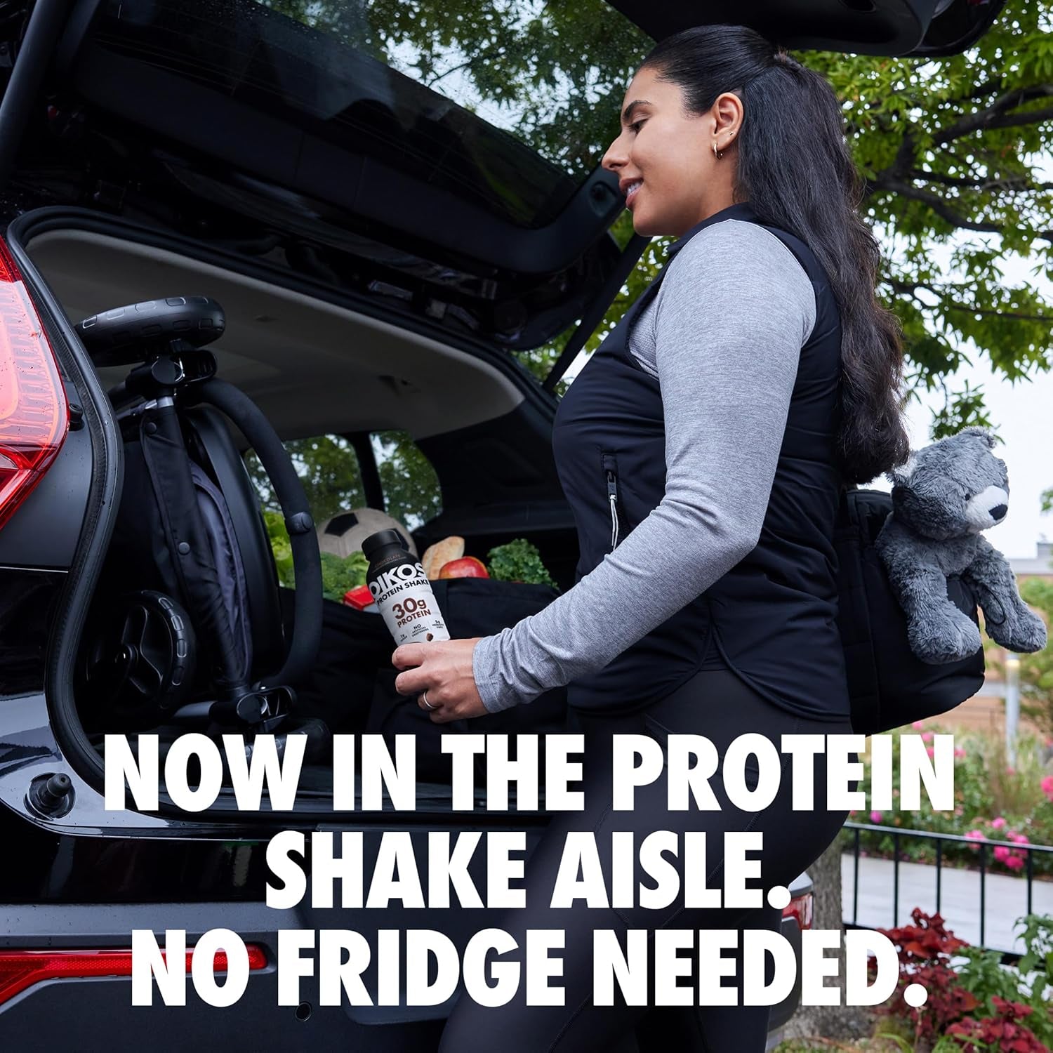 Oikos Protein Shake, Salted Caramel, 30G High Protein Drinks, 12 Fl oz Bottle, 12 Count