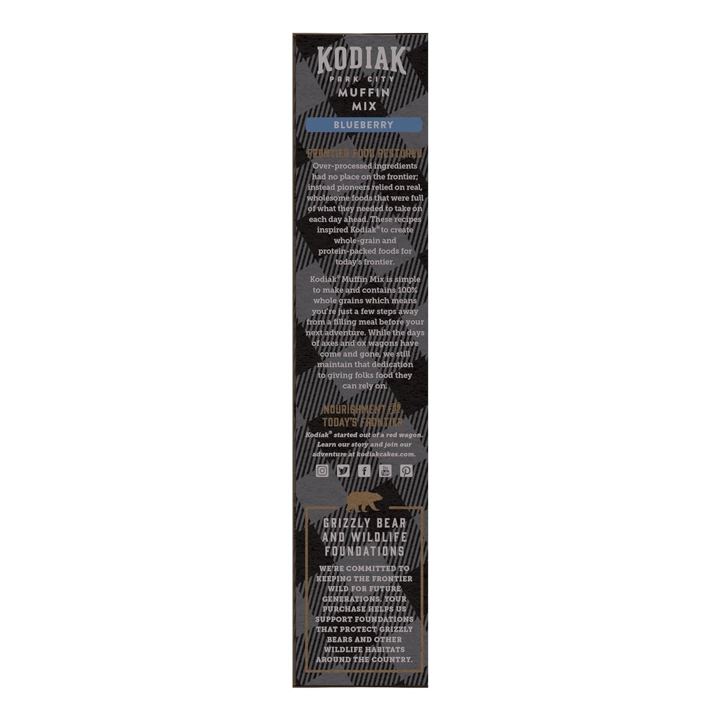 Kodiak Cakes Power Bake, Protein Muffin Mix, Blueberry (Pack of 6)
