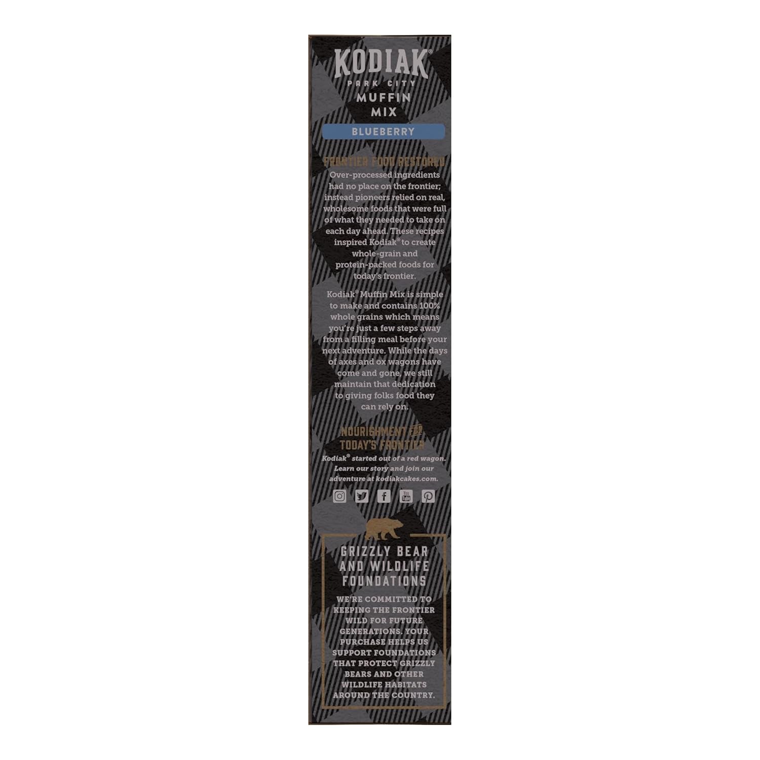 Kodiak Cakes Power Bake, Protein Muffin Mix, Blueberry (Pack of 6)