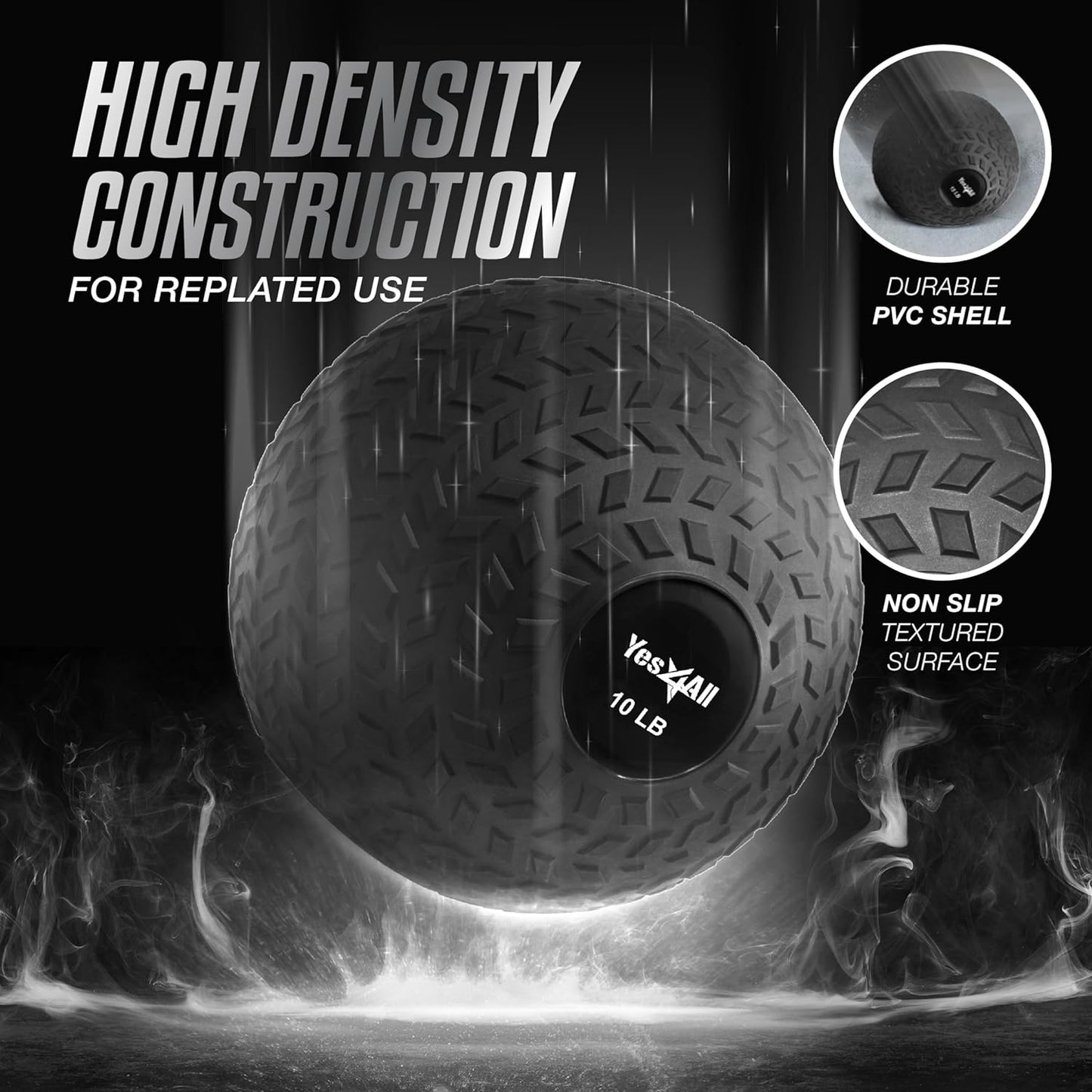 Yes4All Slam Balls, 10-40Lb Weighted Ball Weight