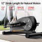 Elliptical Exercise Machine, Elliptical Training Machine for Home with Hyper-Quiet Magnetic Driving System, Compact Elliptical with 12IN Stride & LCD Monitor, 330LBS Weight Capacity