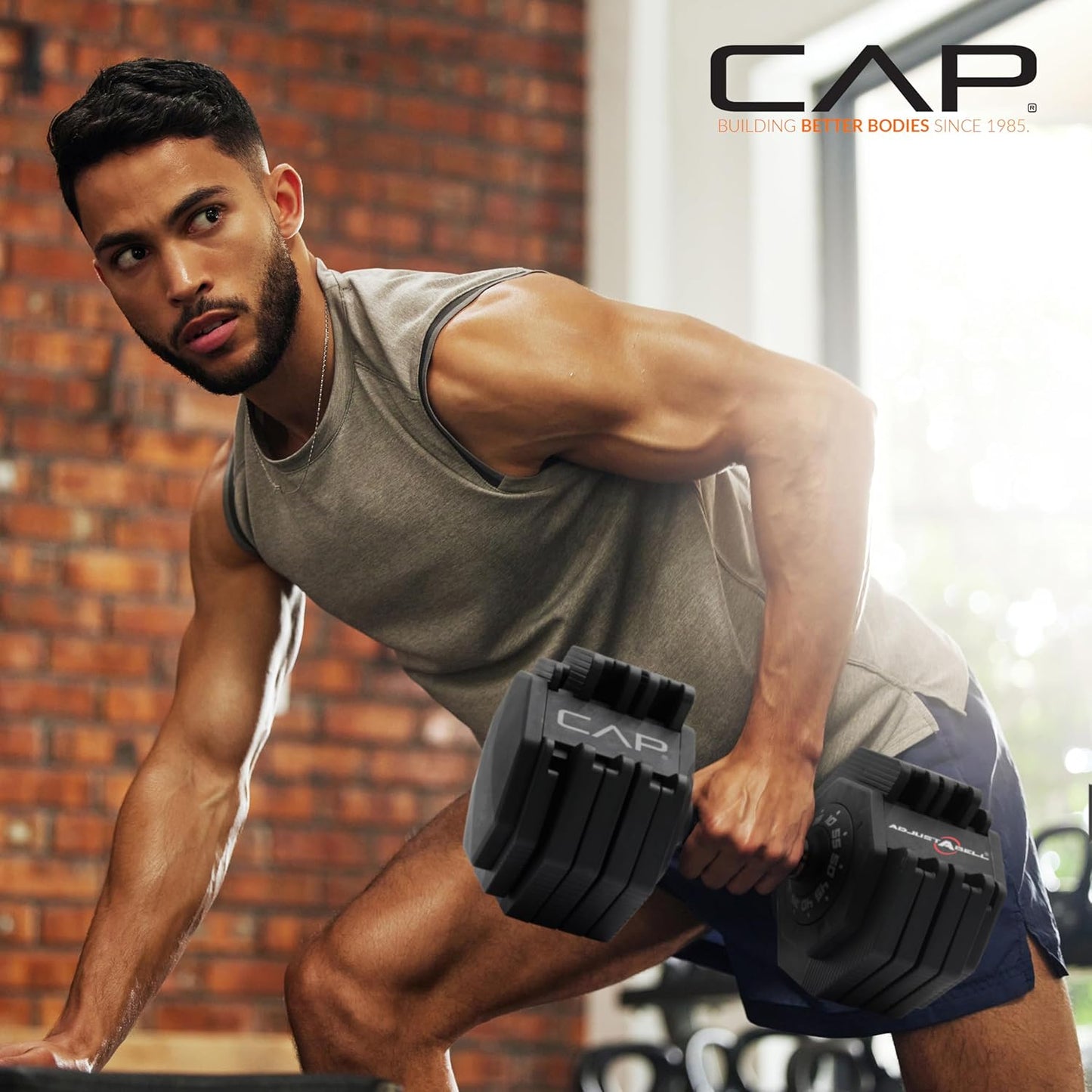 CAP Barbell ADJUSTABELL Adjustable Round Dumbbell Weights