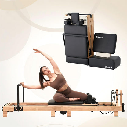Pilates Reformer, 92" Wooden Pilates Reformer Machine