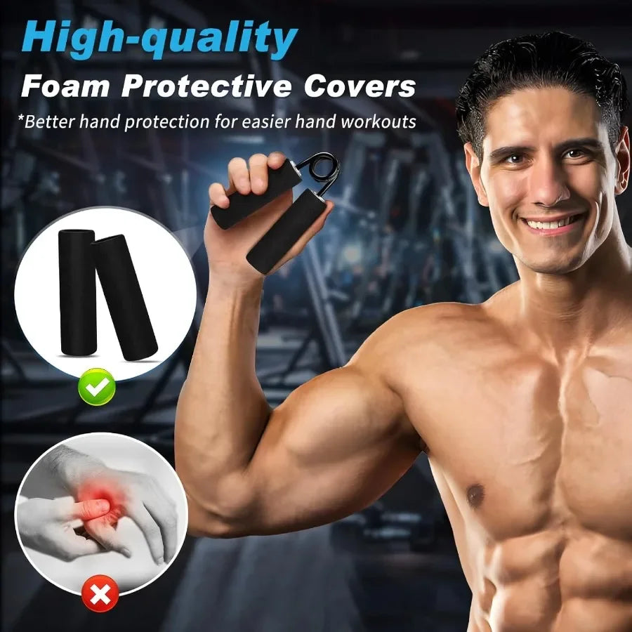 Grip Strength Trainer 4 Pack, 50Lb-200Lb