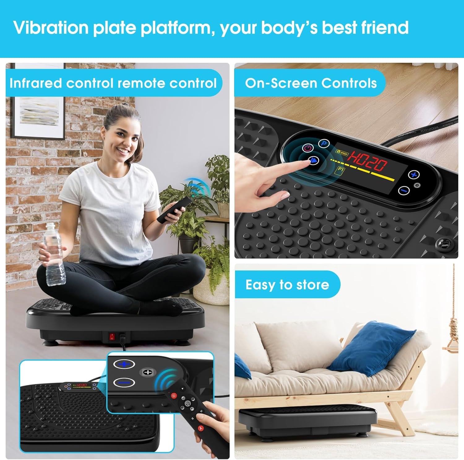 SoftGym Vibration Plate Exercise Machine