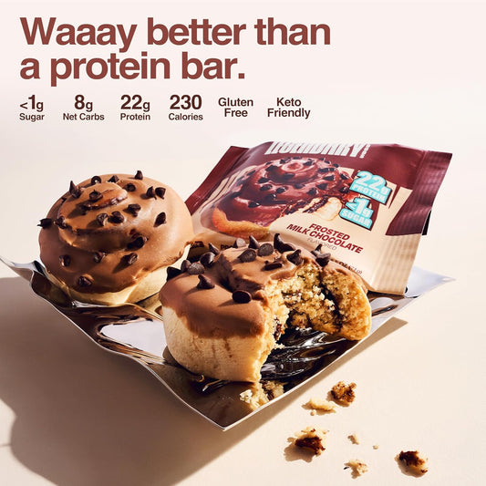Milk Chocolate 22G Protein Sweet Roll – Gluten-Free, Keto-Friendly – 10-Pack