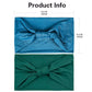 Gili 2 Pack Wide Headbands for Women Boho African Knotted Non Slip Fashion Hair Bands Yoga Running Sports Workout Gym Head Wraps Elastic Soft Cotton Cloth Turbans Bandana for Girls (Dark Green, Teal)