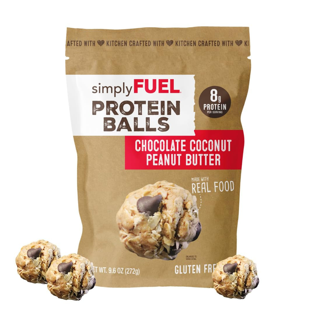 simplyFUEL Whole-Food Protein Balls (Peanut Butter Chocolate Coconut Fusion)