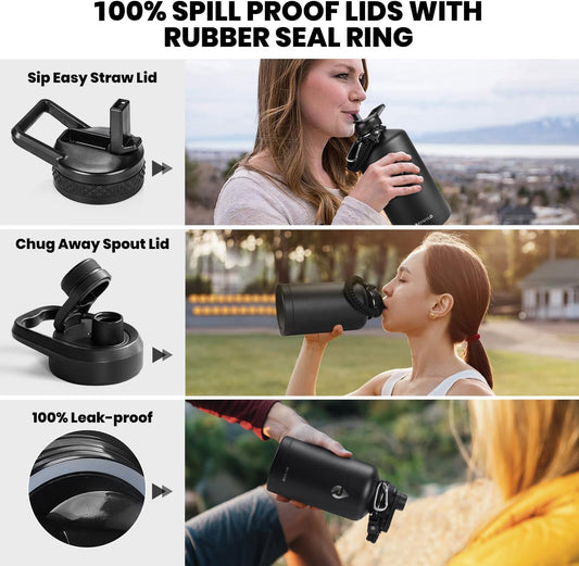 RAYMYLO One Gallon Water Bottle Insulated