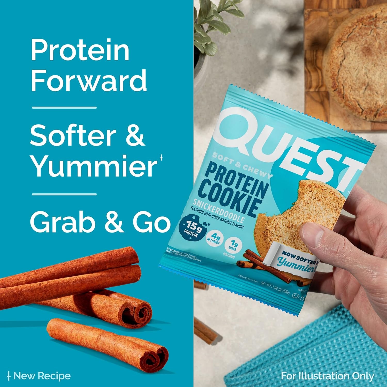 Quest Nutrition Snickerdoodle Protein Cookie 12 Count