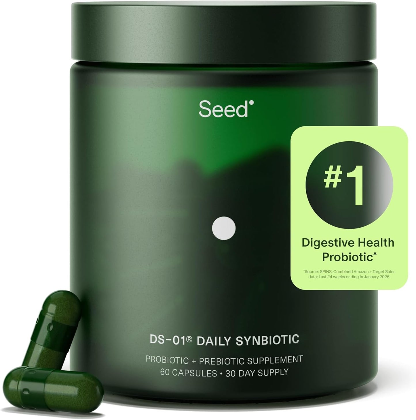 Seed DS-01 Daily Synbiotic - Prebiotic and Probiotic for Women & Men