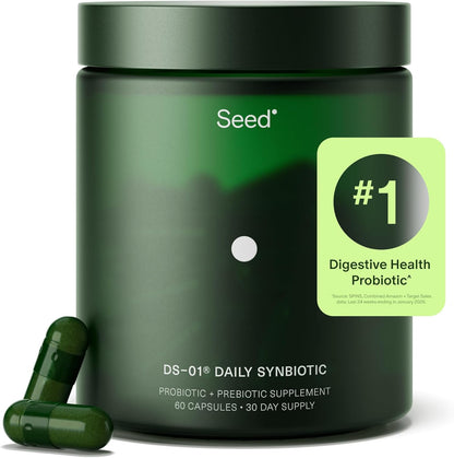 Seed DS-01 Daily Synbiotic - Prebiotic and Probiotic for Women & Men