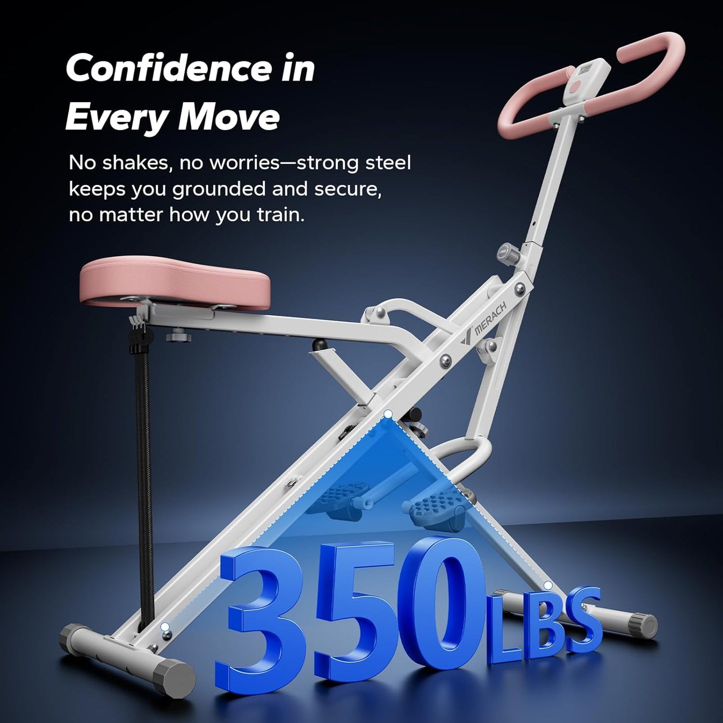 MERACH 2 in 1 Squat Rowing Machine