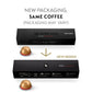Nespresso Capsules Vertuo, Melozio Decaffeinato, Medium Roast Espresso, Brews 7.8 Oz.