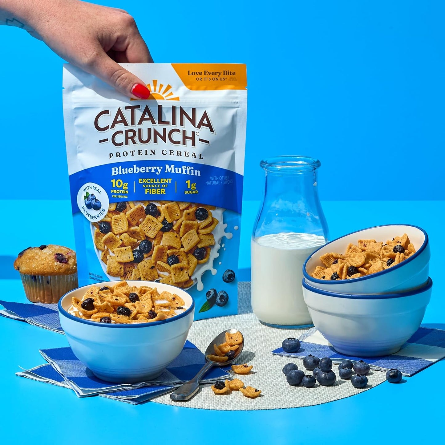Catalina Crunch Protein Cereal - Blueberry Muffin - 8 oz. Bag (Pack of 1)