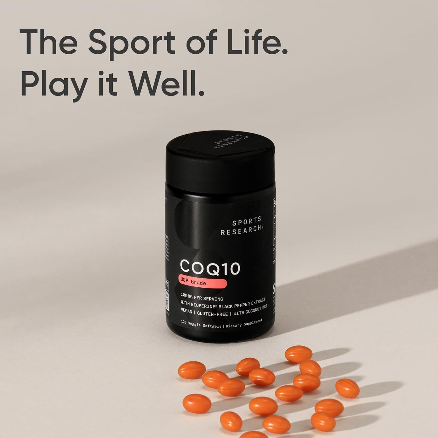 Sports Research CoQ10 (100mg) Enhanced