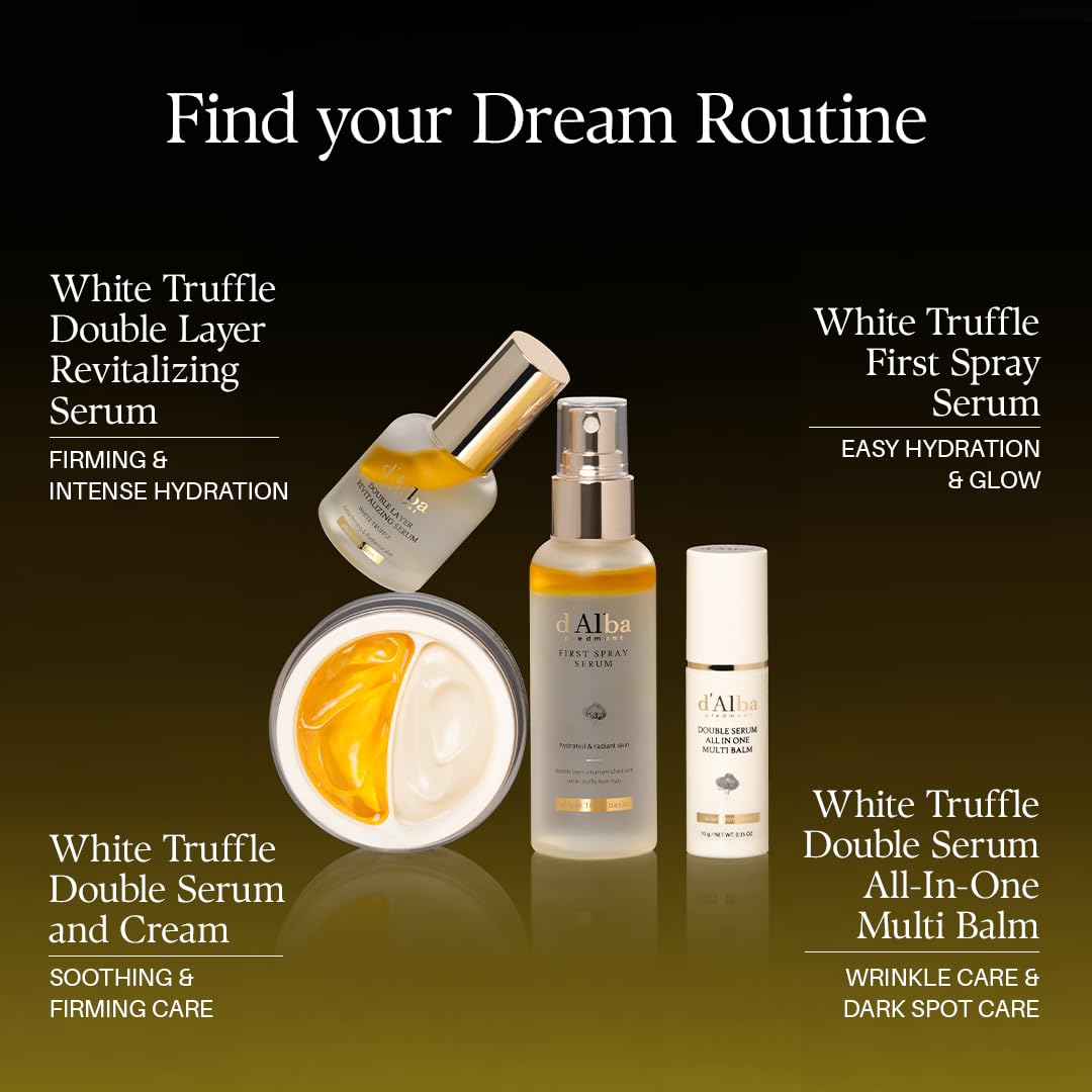 D'Alba Piedmont White Truffle Double Serum All-In-One Multi Balm Vegan Skincare