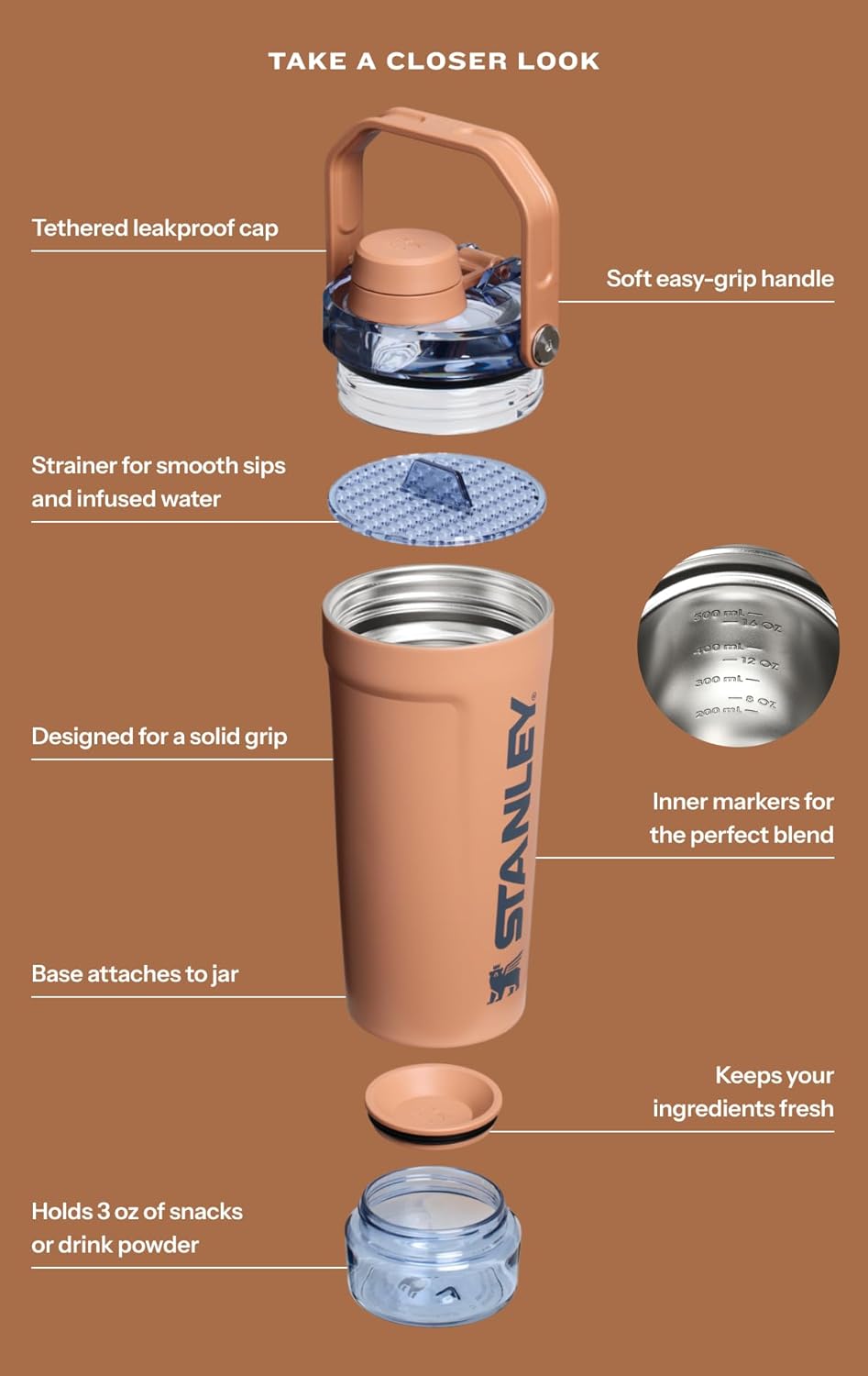 STANLEY Vitalize Shaker Bottle 20 oz