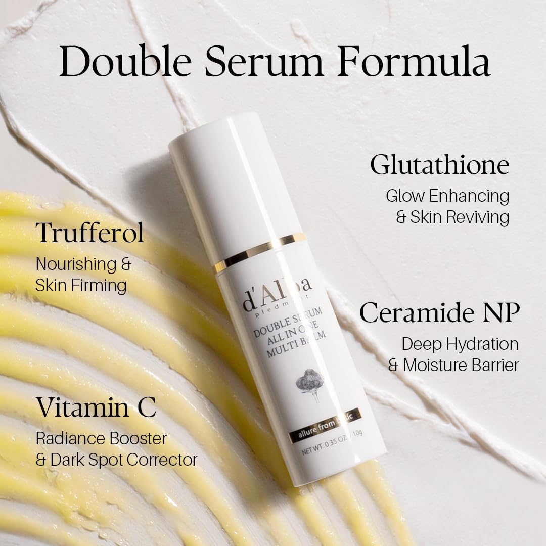 D'Alba Piedmont White Truffle Double Serum All-In-One Multi Balm Vegan Skincare