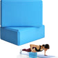 2 Pcs Yoga Blocks for Pilates Stretching and Meditation Exercise