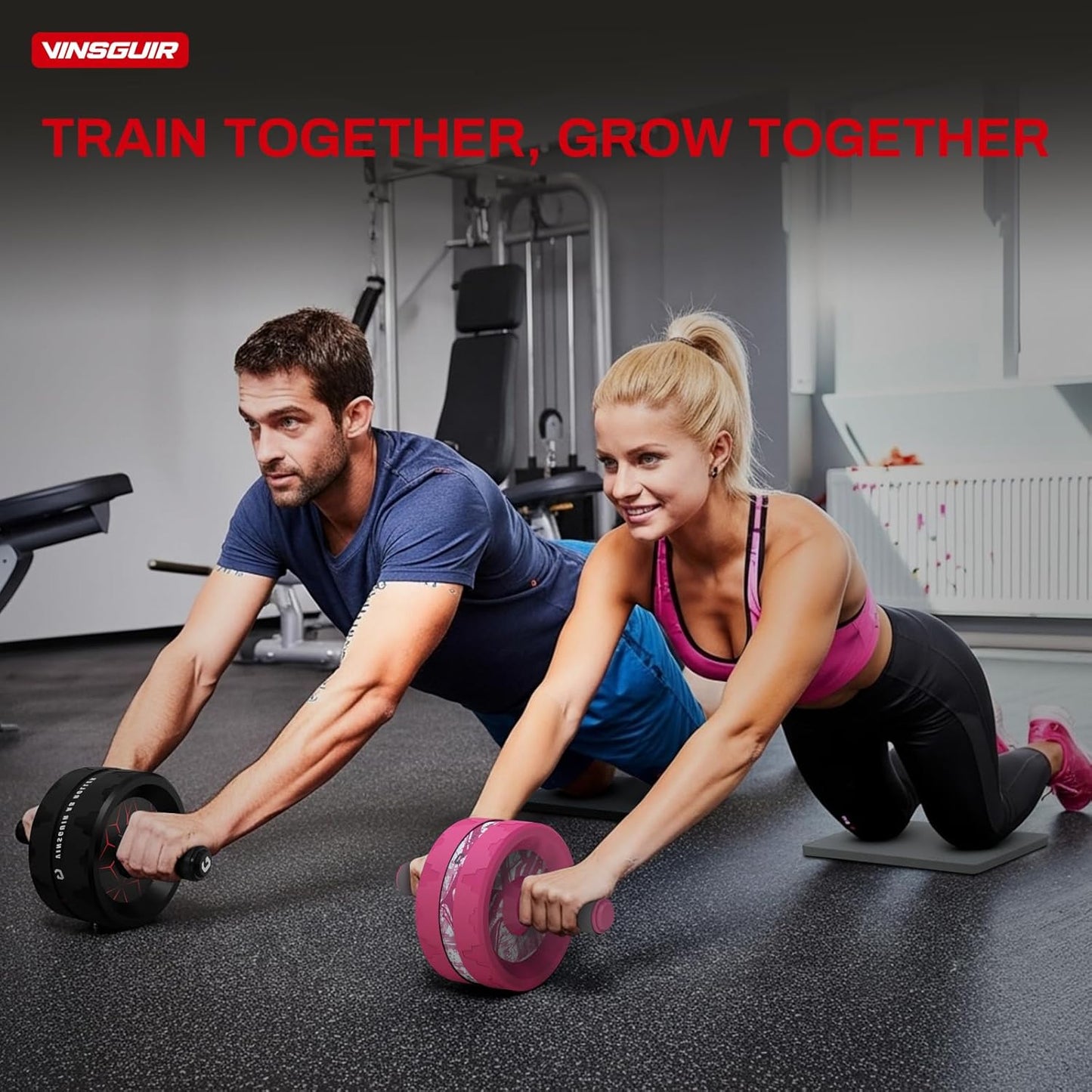 VINSGUIR Ab Roller Wheel, Abs & Core Workout Equipment for Home Gym