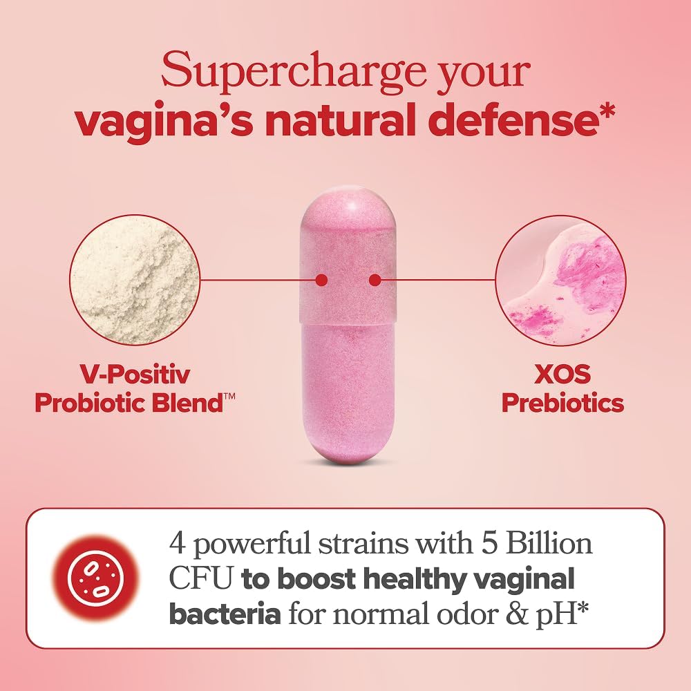O Positiv URO Vaginal Probiotics for Women pH Balance with Prebiotics & Lactobacillus