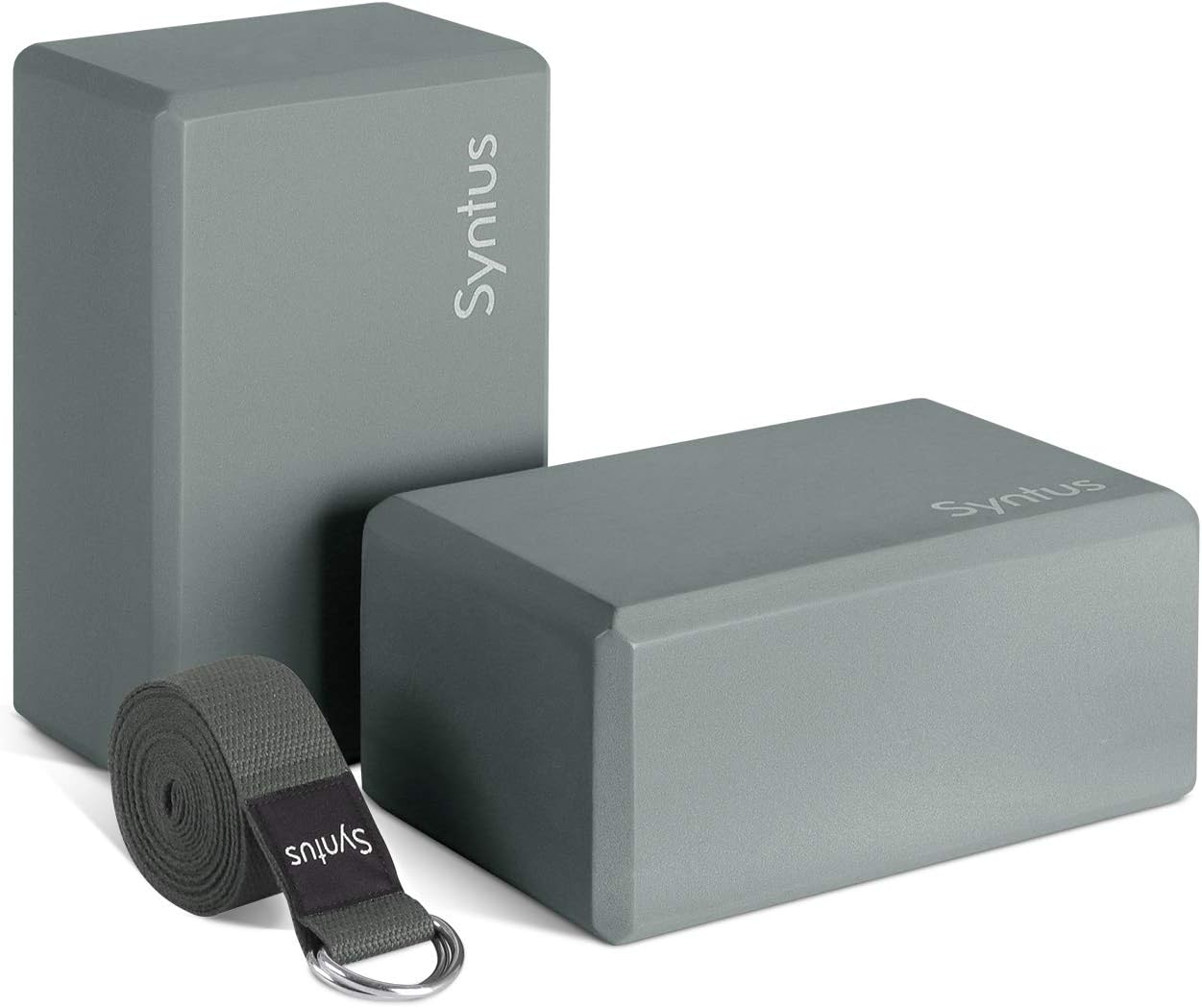 Yoga Block and Yoga Strap Set