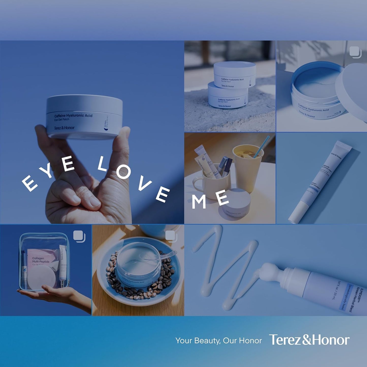 Terez & Honor Under Eye Patches for Dark Circles - 60 Korean Hydrogel