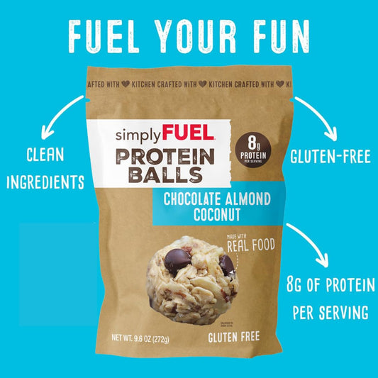 simplyFUEL Whole-Food Protein Balls (Chocolate Almond Coconut)