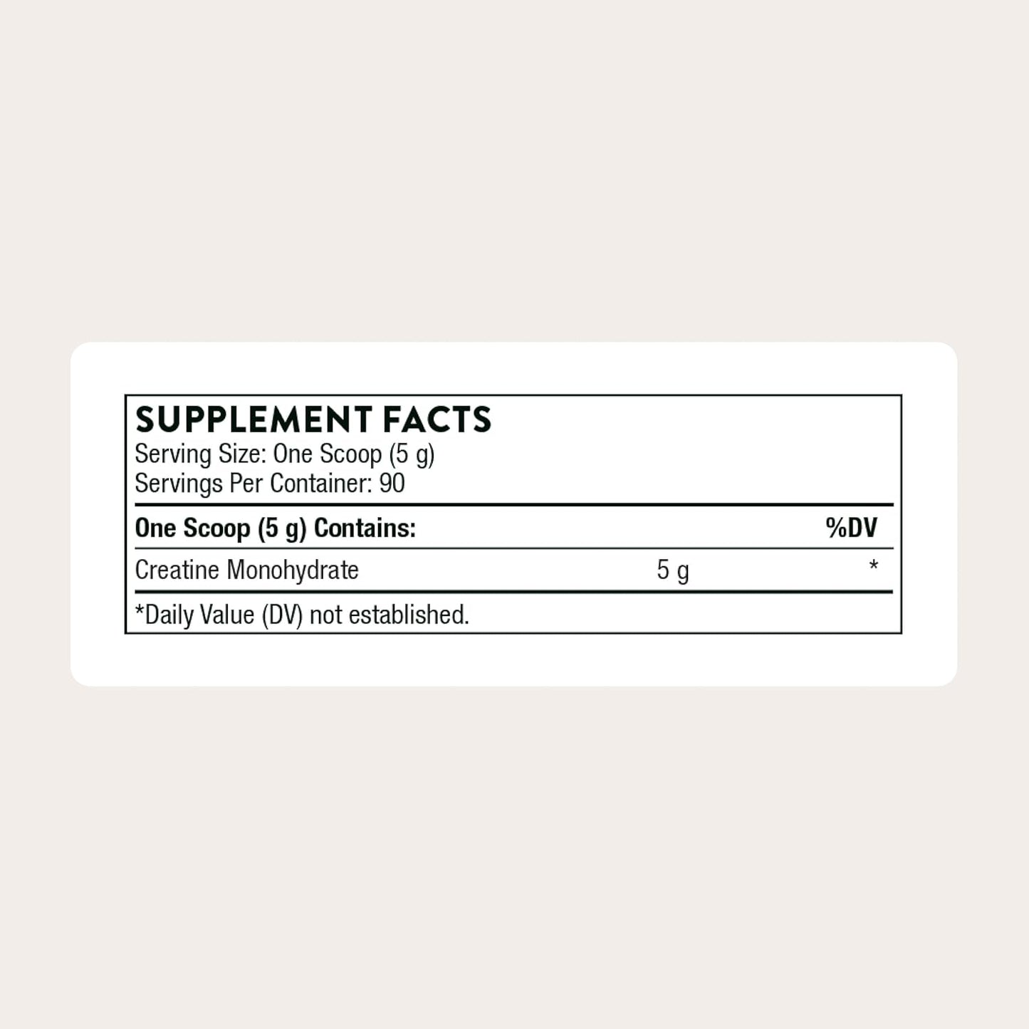 THORNE Creatine - Micronized Creatine Monohydrate Powder