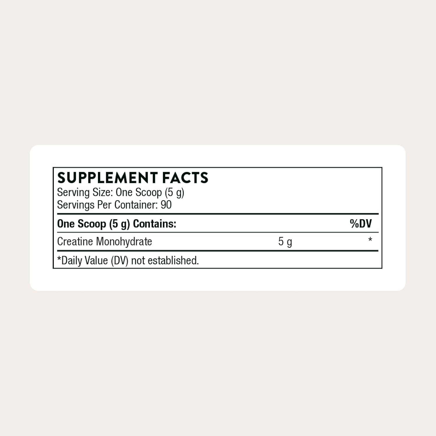 THORNE Creatine - Micronized Creatine Monohydrate Powder