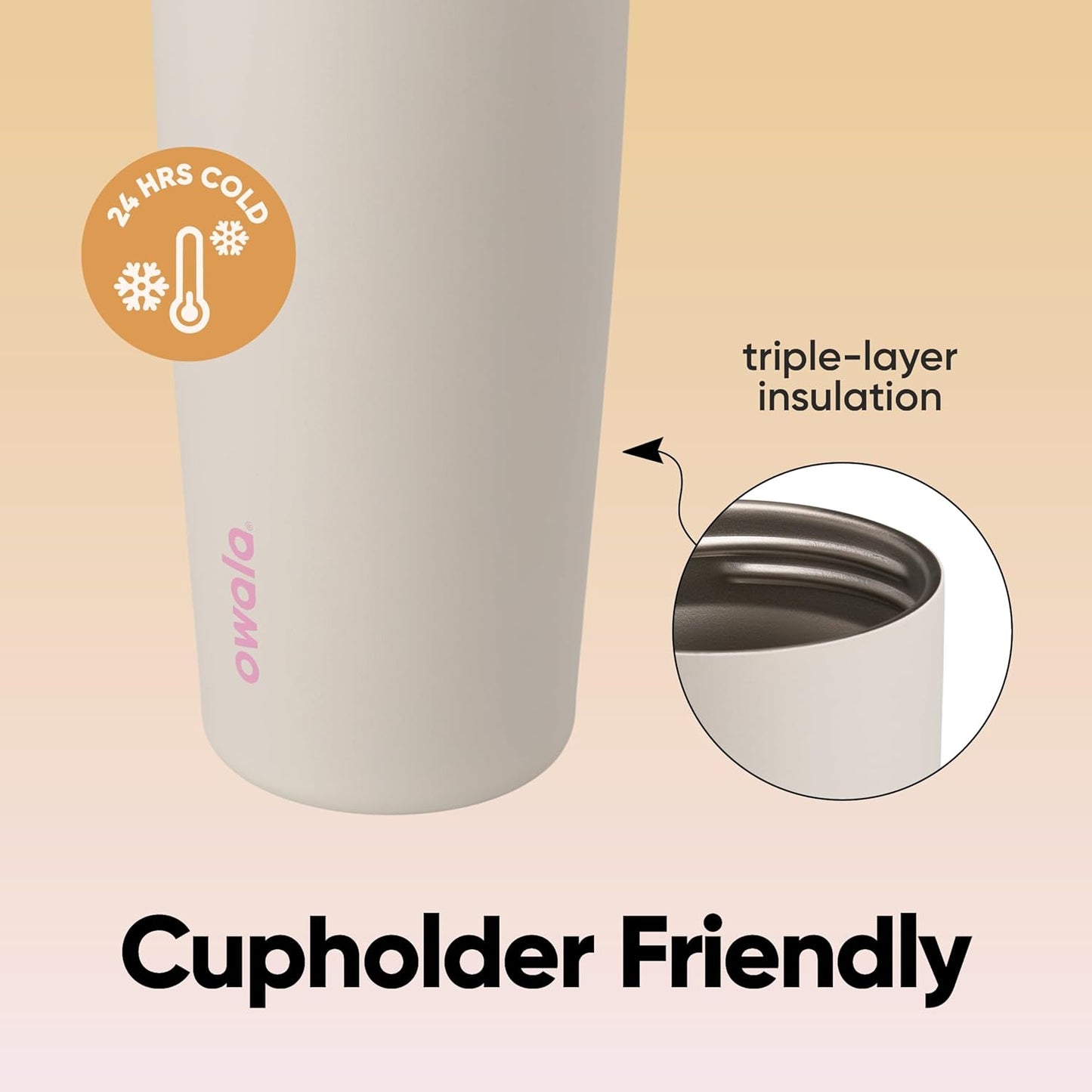 Owala FreeSip Sway Insulated Stainless Steel Water Bottle with Two-Way Spout 30oz