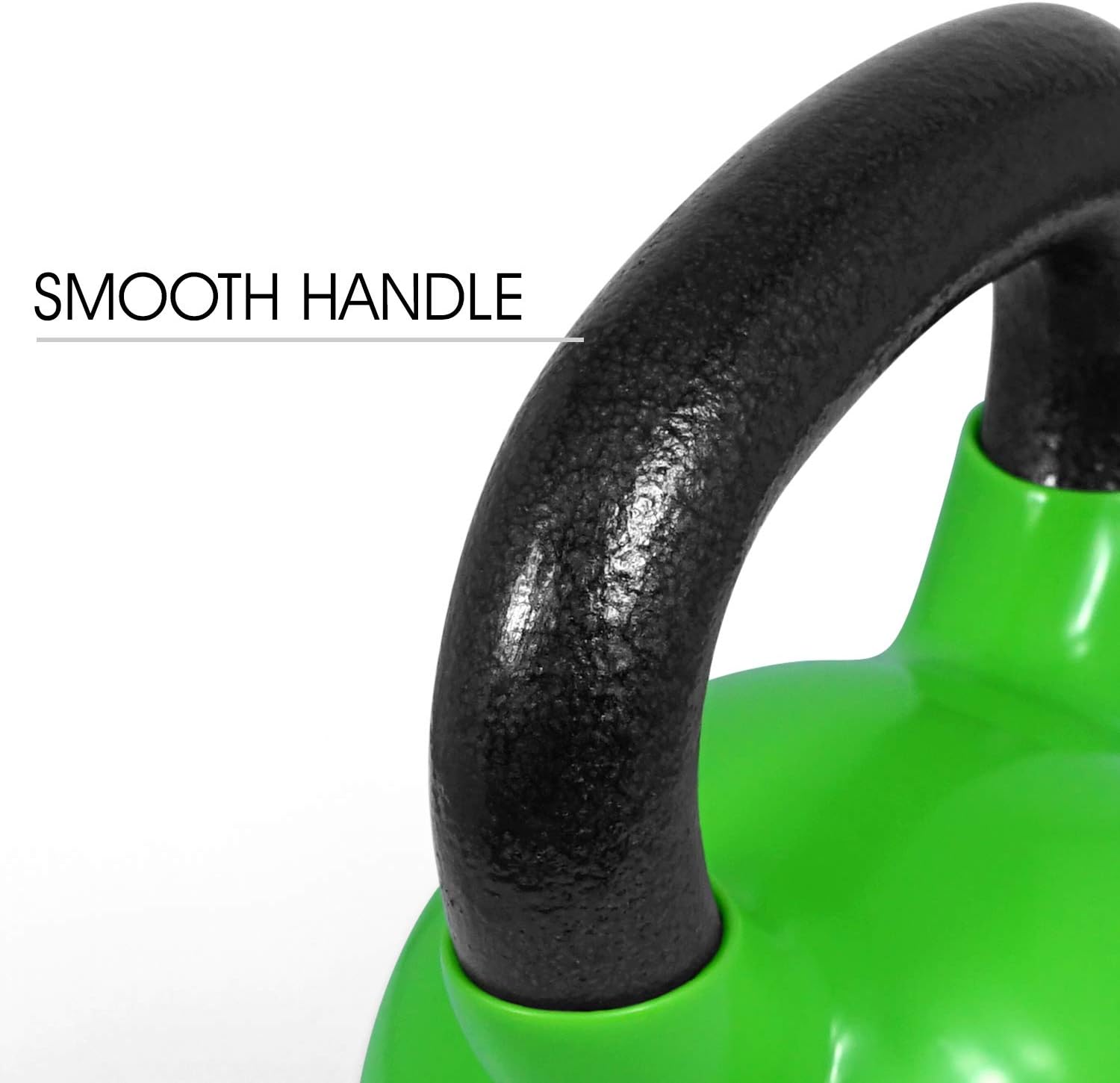 10 - 25lb Vinyl Coated Kettlebell Cast Iron Sets