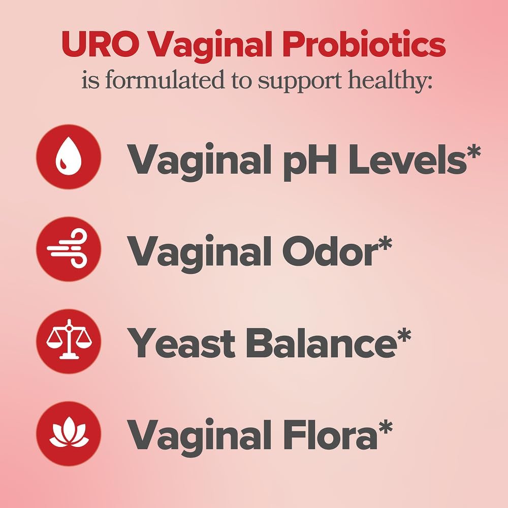 O Positiv URO Vaginal Probiotics for Women pH Balance with Prebiotics & Lactobacillus