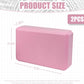 2 Pcs Yoga Blocks for Pilates Stretching and Meditation Exercise